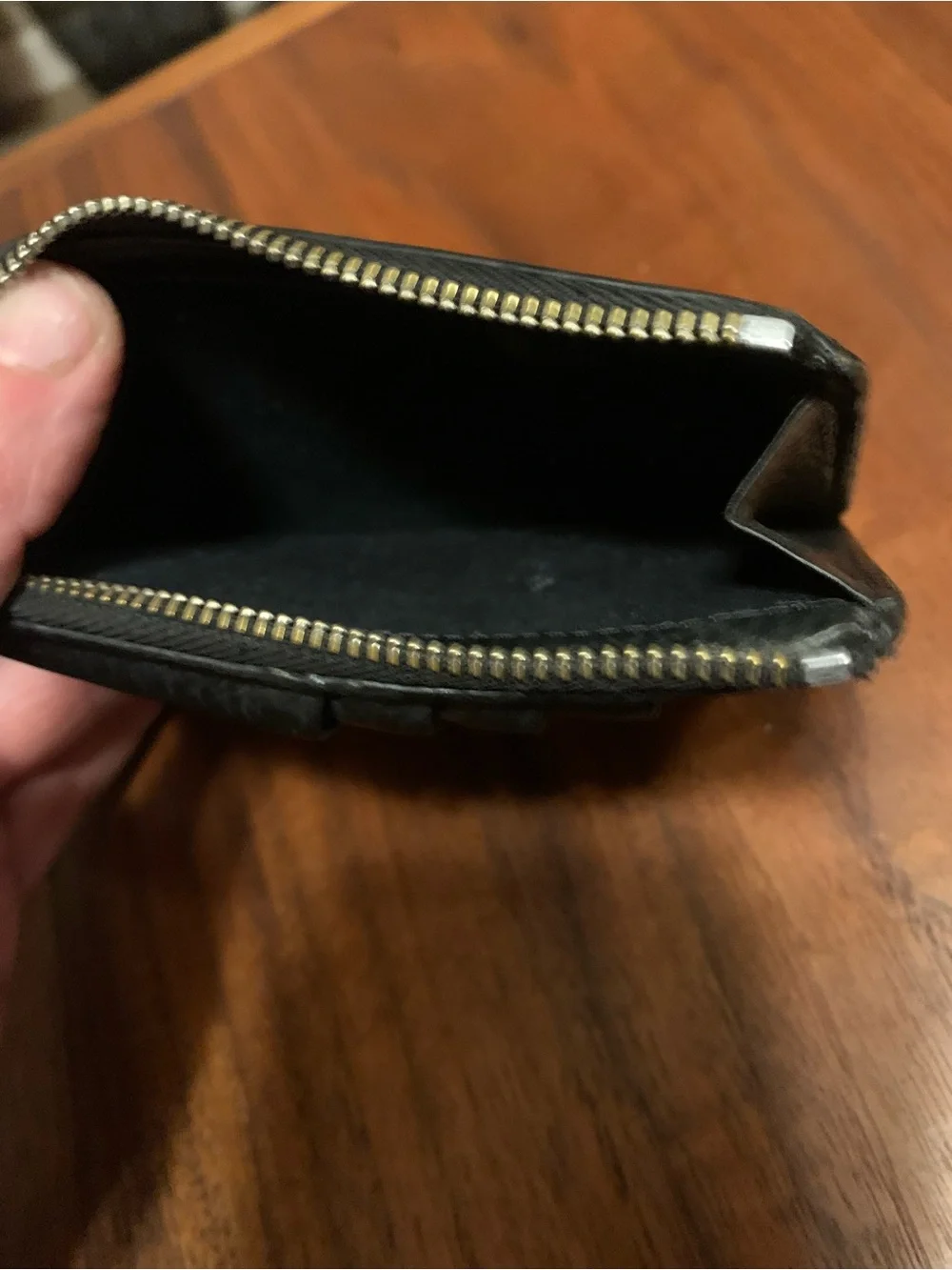 Kenzo leather men’s zip wallet
